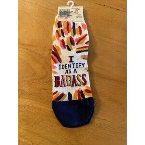 Blue Q I Identify As a Bad*ss Women's Ankle Socks